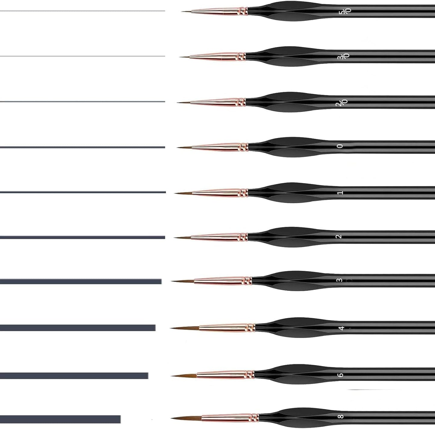 10-Piece Miniature Detail Paint Brush Set