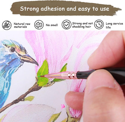 10-Piece Miniature Detail Paint Brush Set